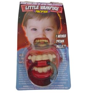 Halloween Baby Billy Bob Pacifier Vampire New